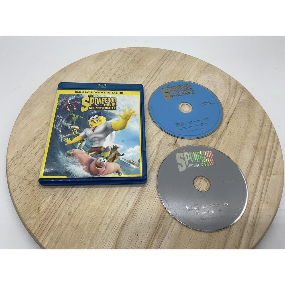 The SpongeBob Movie Sponge Out Of Water Blu-ray + DVD 2015 PG Paramount Movie